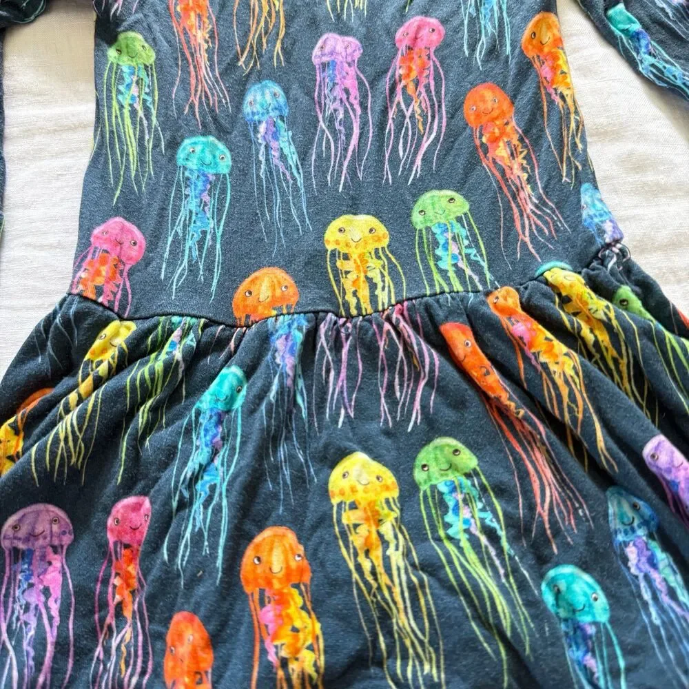 Muse Threads Rainbow Jellyfish Bodysuit Twirl Sz 18-24m